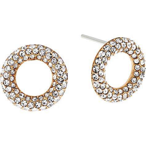 michael kors brilliance pave stud earrings|Michael Kors pave earrings.